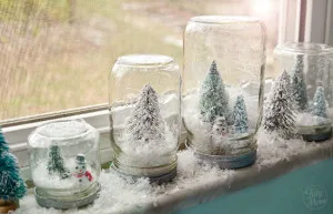 DIY Snowglobe and Sweater Knit Pillows