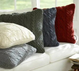 DIY Snowglobe and Sweater Knit Pillows