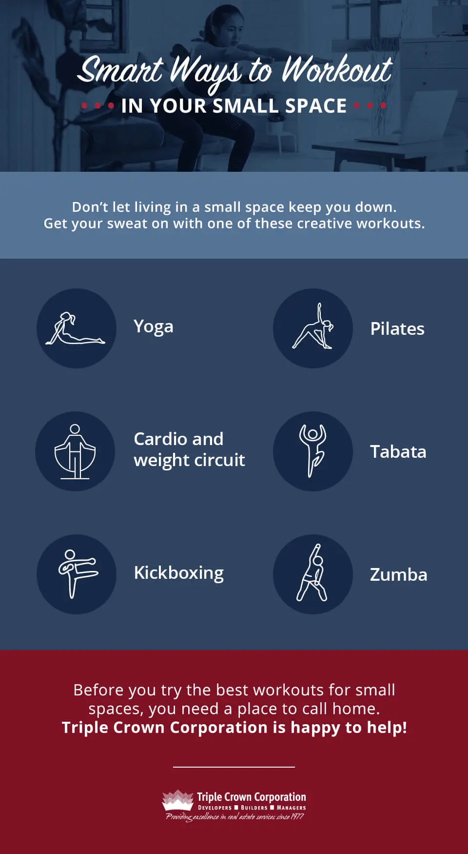 Cardio workouts for online small spaces