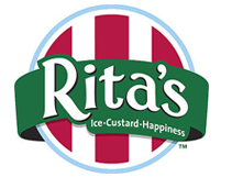 the logo for rita's