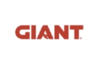 a red giant logo on a white background