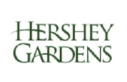 a hershey gardens logo on a white background